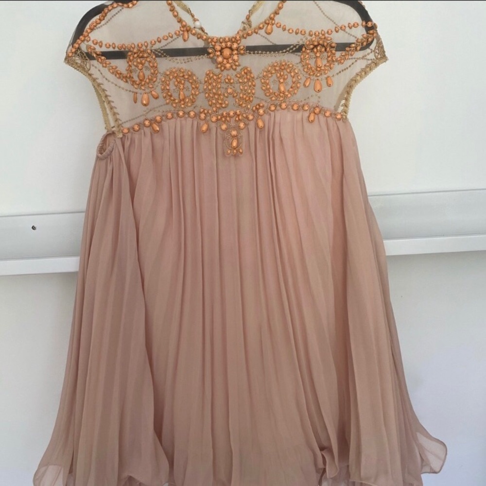 Chicwish Beaded/babydoll dress